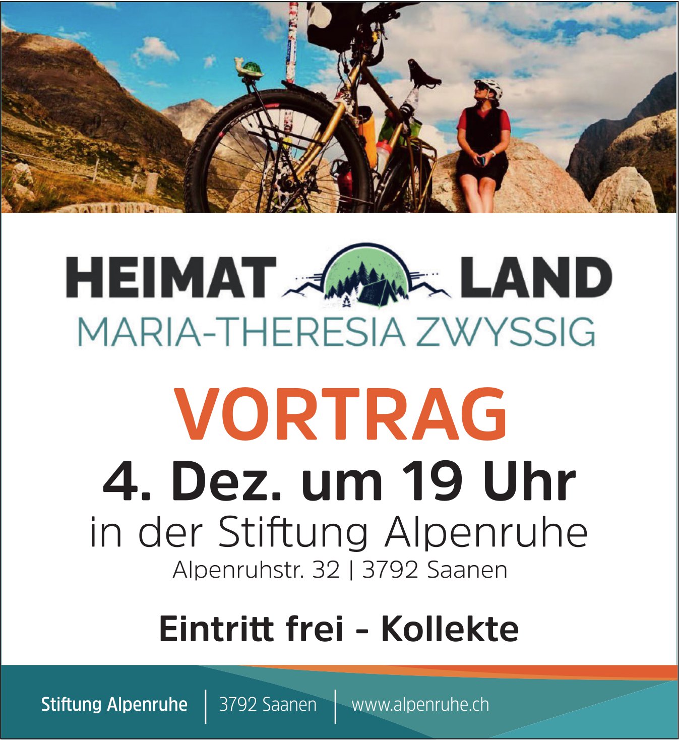 HEIMAT LAND, 4. Dezember, Maria-Theresia Zwyssig, Saanen