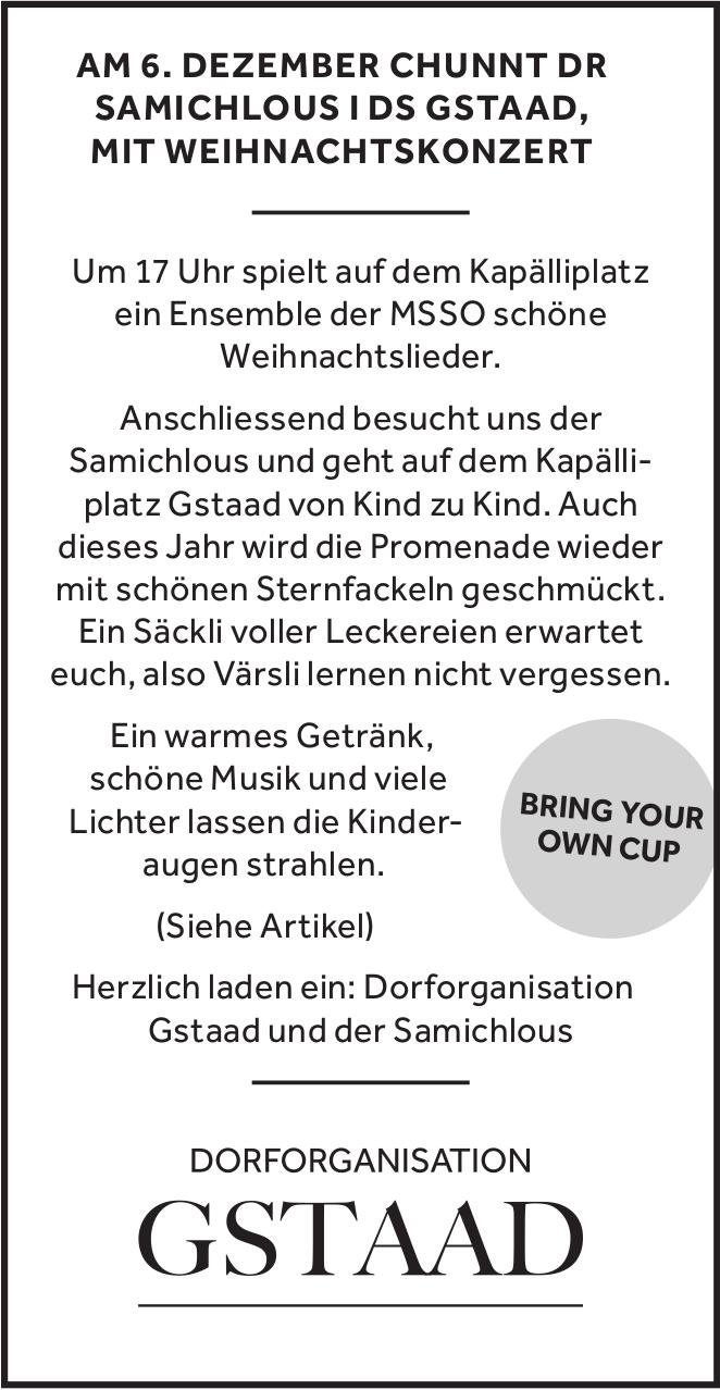 Chunnt Dr Samichlous, 6. Dezember, Gstaad