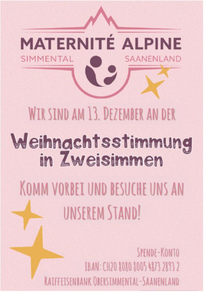 Weihnachtsstimmung in Zweisimmen, 13. Dezember