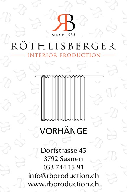 Röthlisberger Interior Production, Saanen - Vorhänge