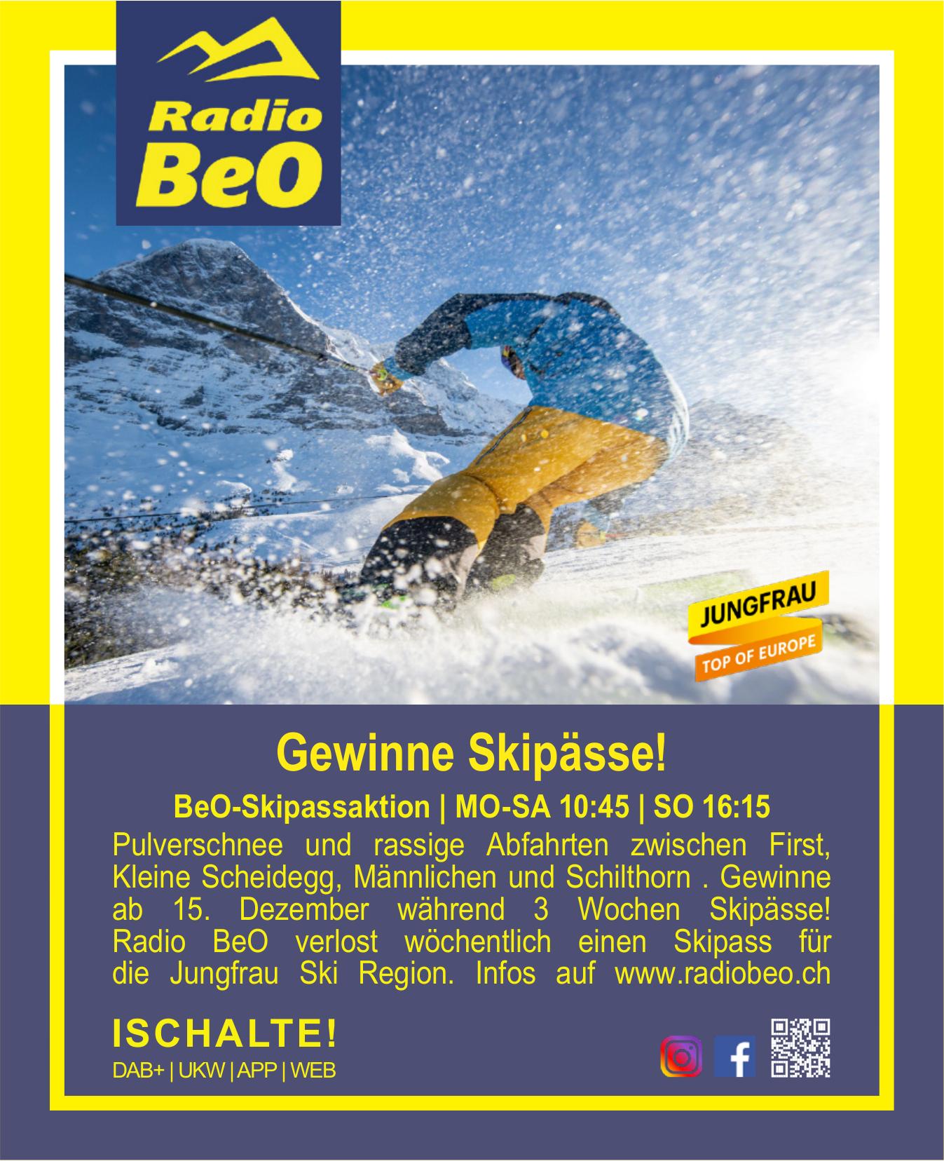 Gewinne Skipässe!, 15. - 24. Dezember, Jungfrau Ski Region
