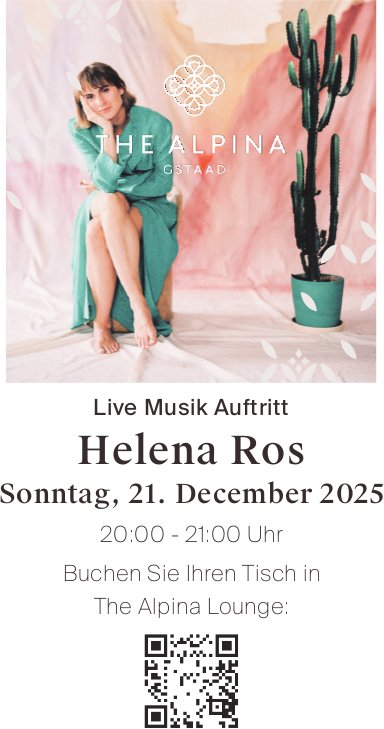 Helena Ros, 21. Dezember, The Alpina Lounge
