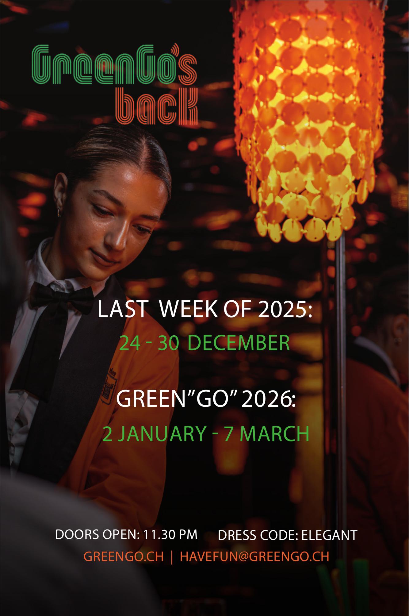 GreenGo's back, 24. Dezember