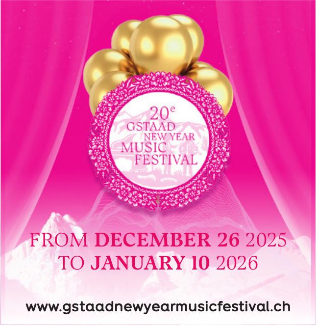 20° GSTAAD NEW YEAR MUSIC FESTIVAL, 26. Dezember - 10. Januar