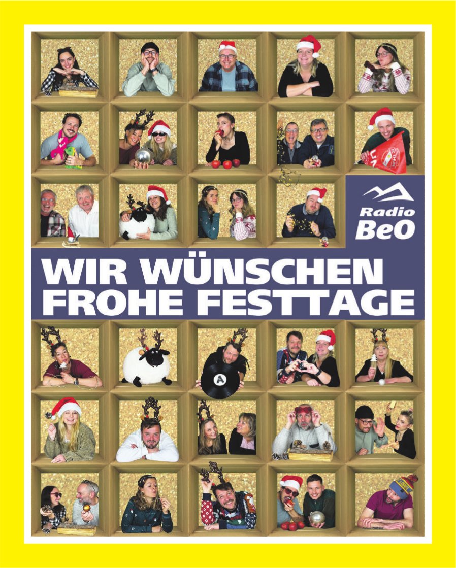 Radio BeO, WIR WÜNSCHEN FROHE FESTTAGE
