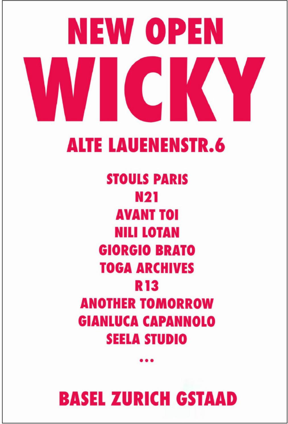 Basel - NEW OPEN WICKY