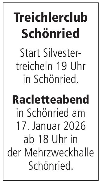 Racletteabend, 17. Januar, Mehrzweckhalle Schönried