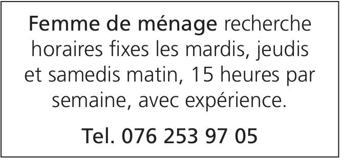 Femme de ménage, sucht