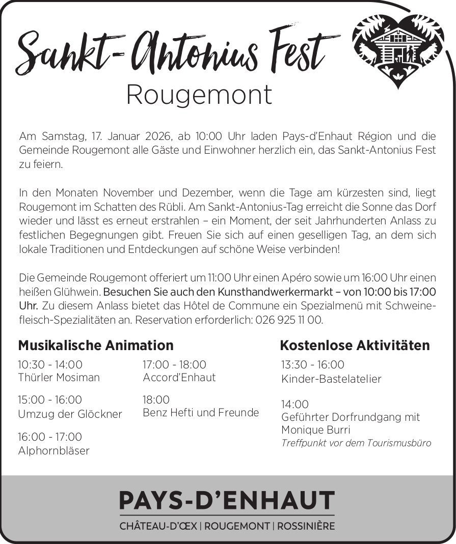 Sankt-Antonius Fest, 17. Januar