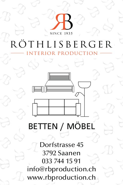 SINCE 1935 ROTHLISBERGER INTERIOR PRODUCTION