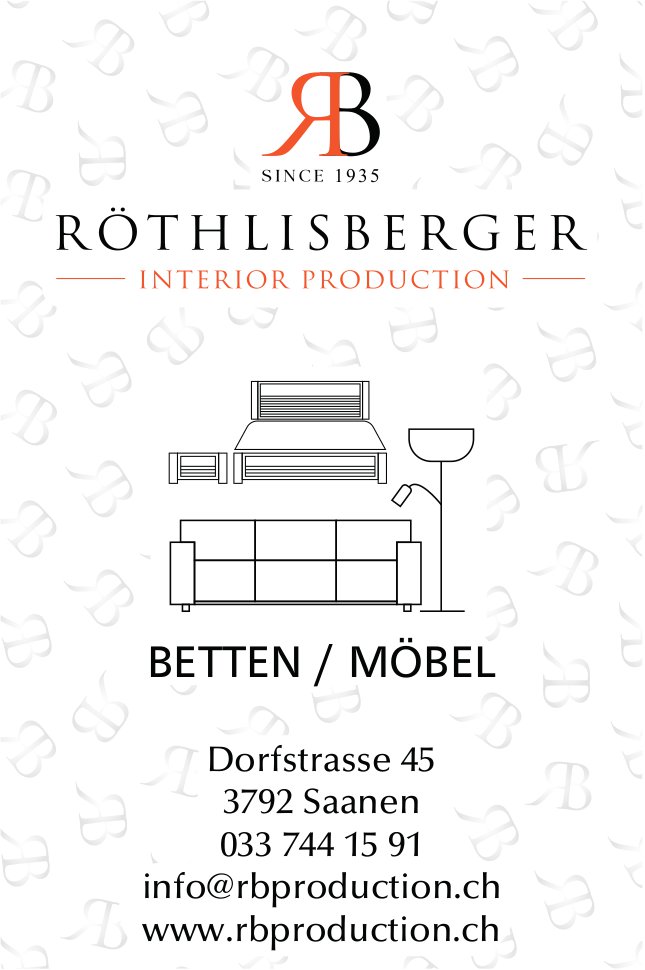 SINCE 1935 ROTHLISBERGER INTERIOR PRODUCTION