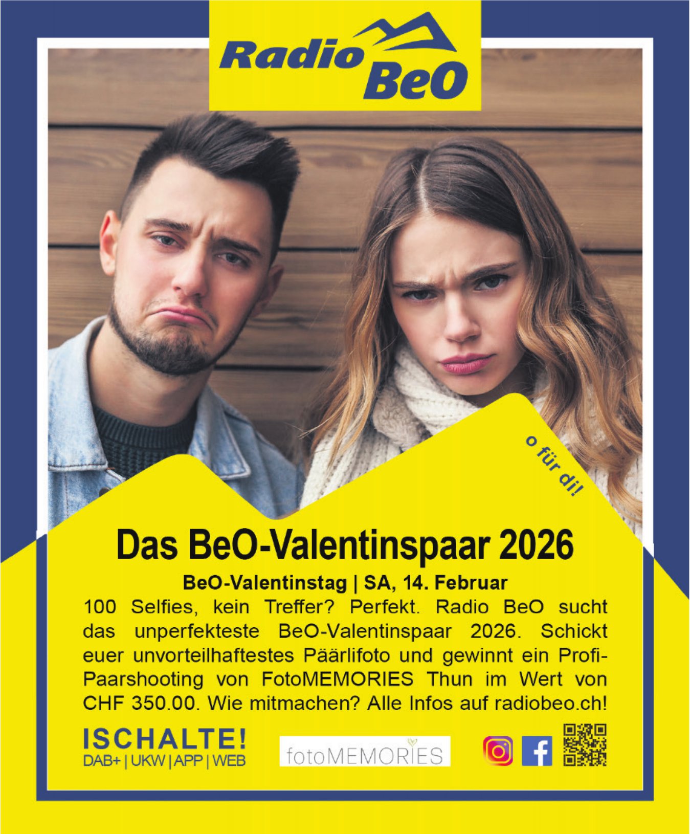 Radio BeO, Thun - Das BeO-Valentinspaar 2026