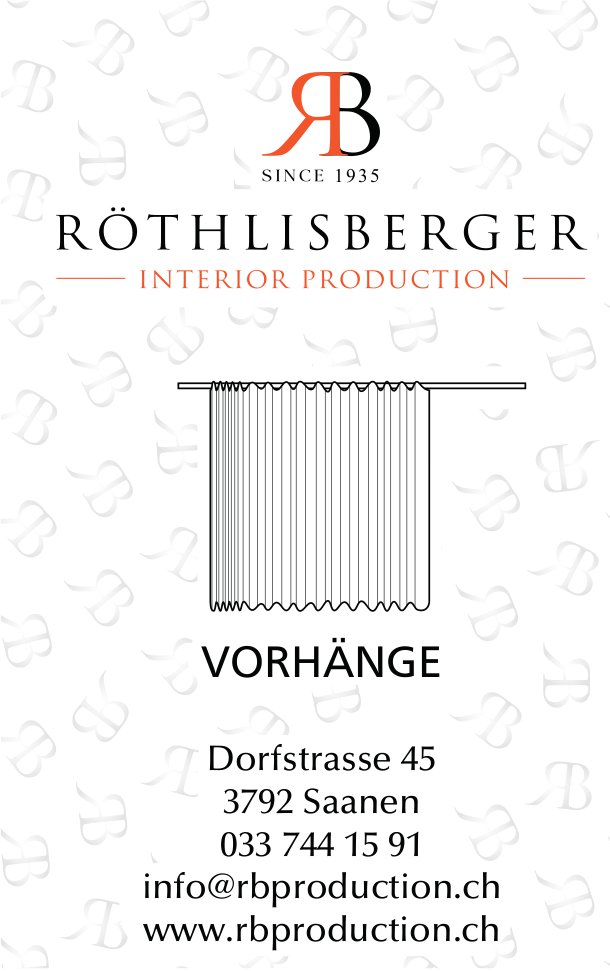 Röthlisberger Interior Production, Saanen - Vorhänge