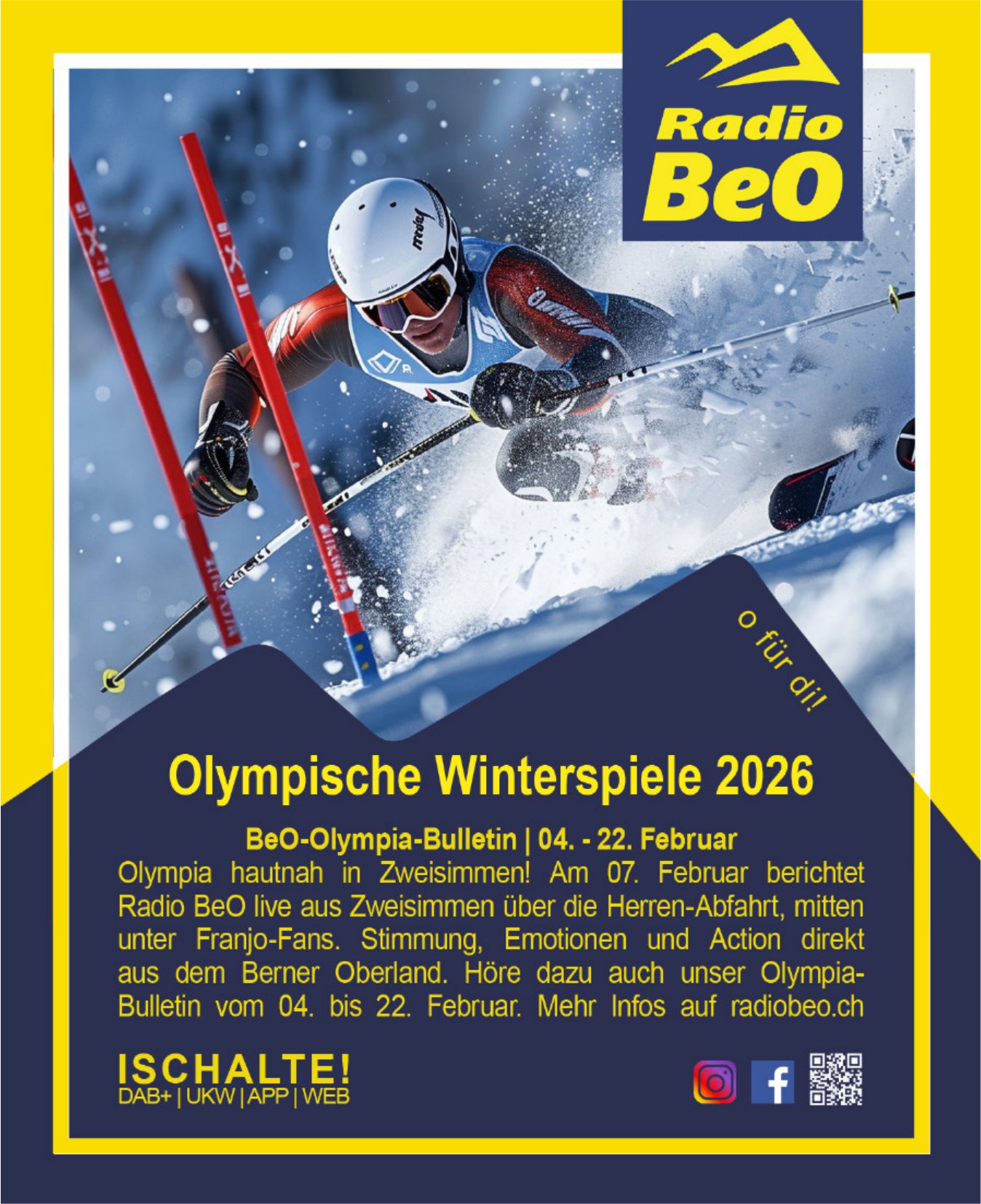 Radio BeO, Olympische Winterspiele 2026