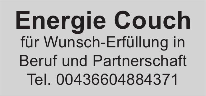 Energie Couch, für Wunsch-Erfüllung in Beruf und Partnerschaft