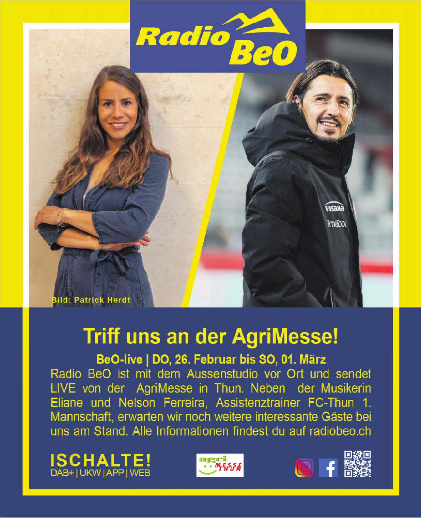 Radio BeO, Triff uns an der AgriMesse!