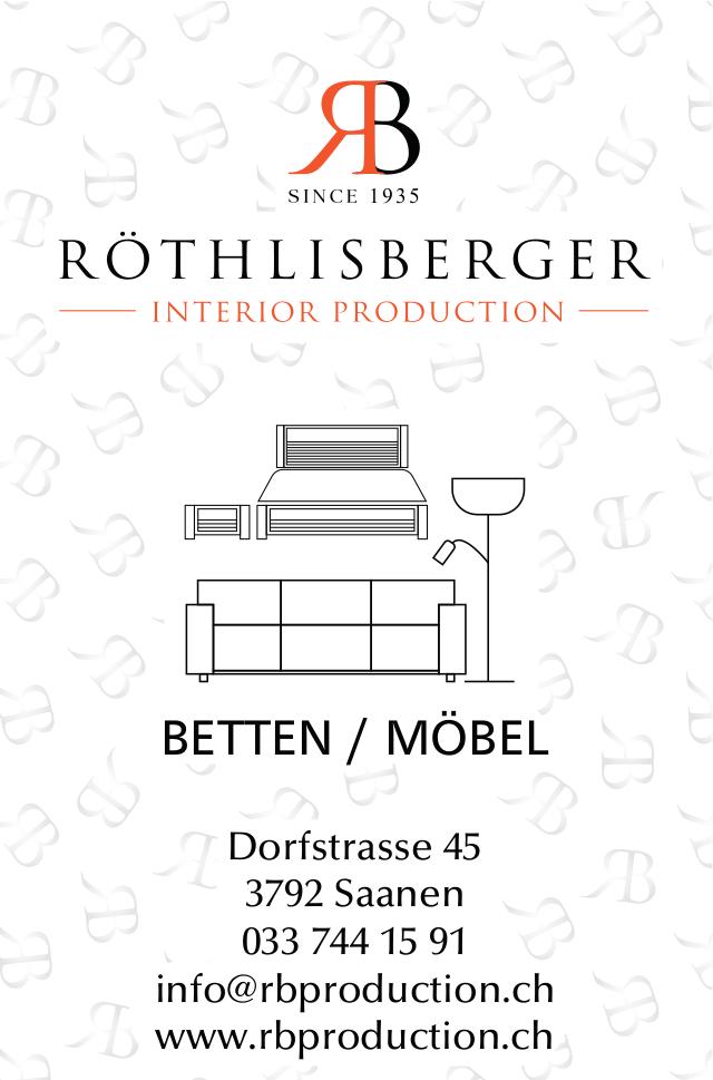 SINCE 1935 ROTHLISBERGER INTERIOR PRODUCTION