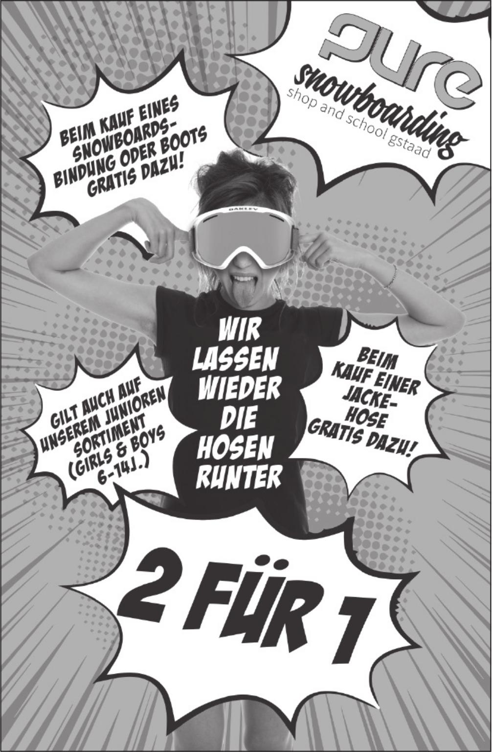 pure snowboarding, Gstaad - 2 FÜR 1