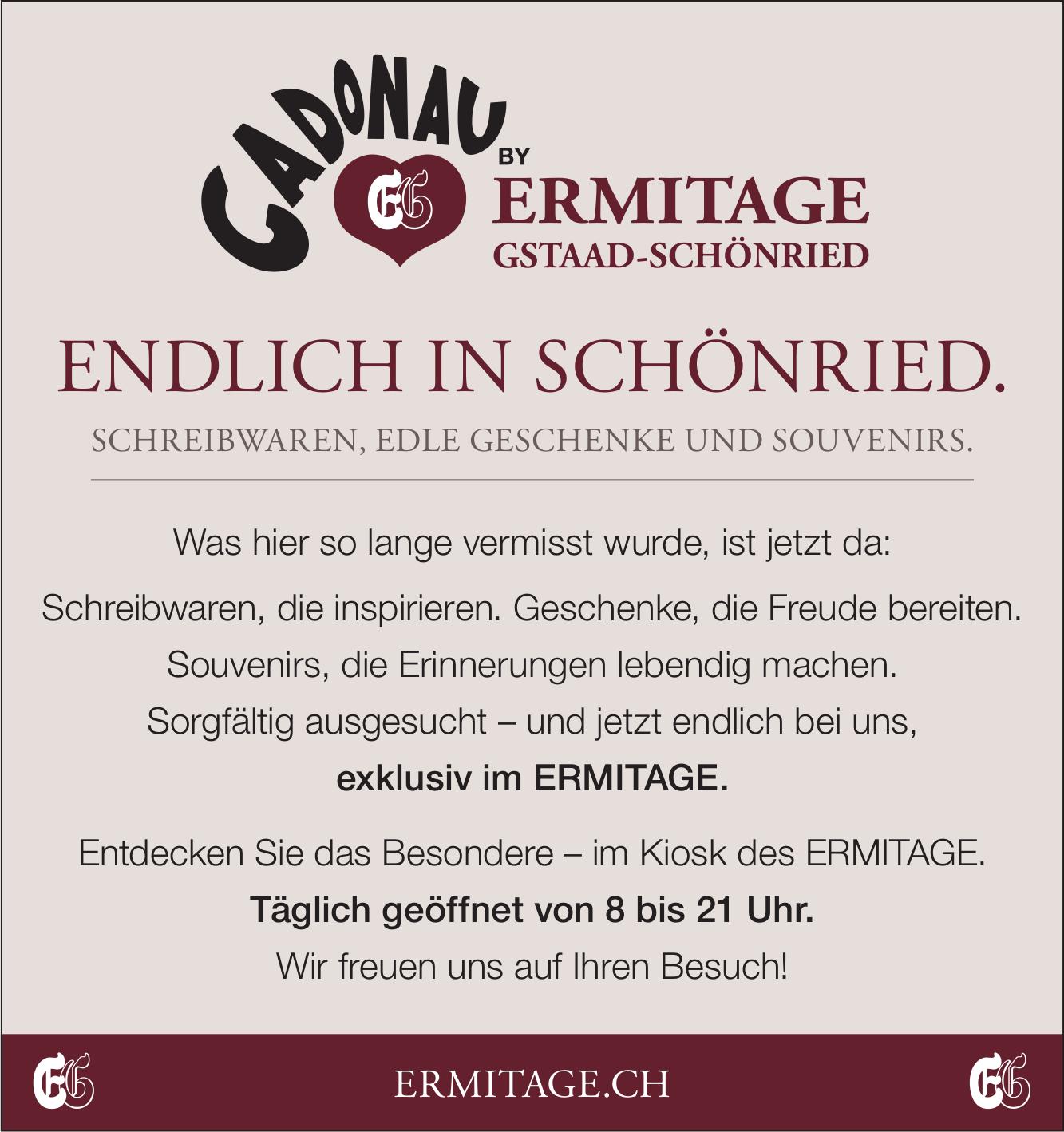 ERMITAGE GSTAAD - SCHÖNRIED, Schreibwaren, Edle Geschenke und Souvenirs.