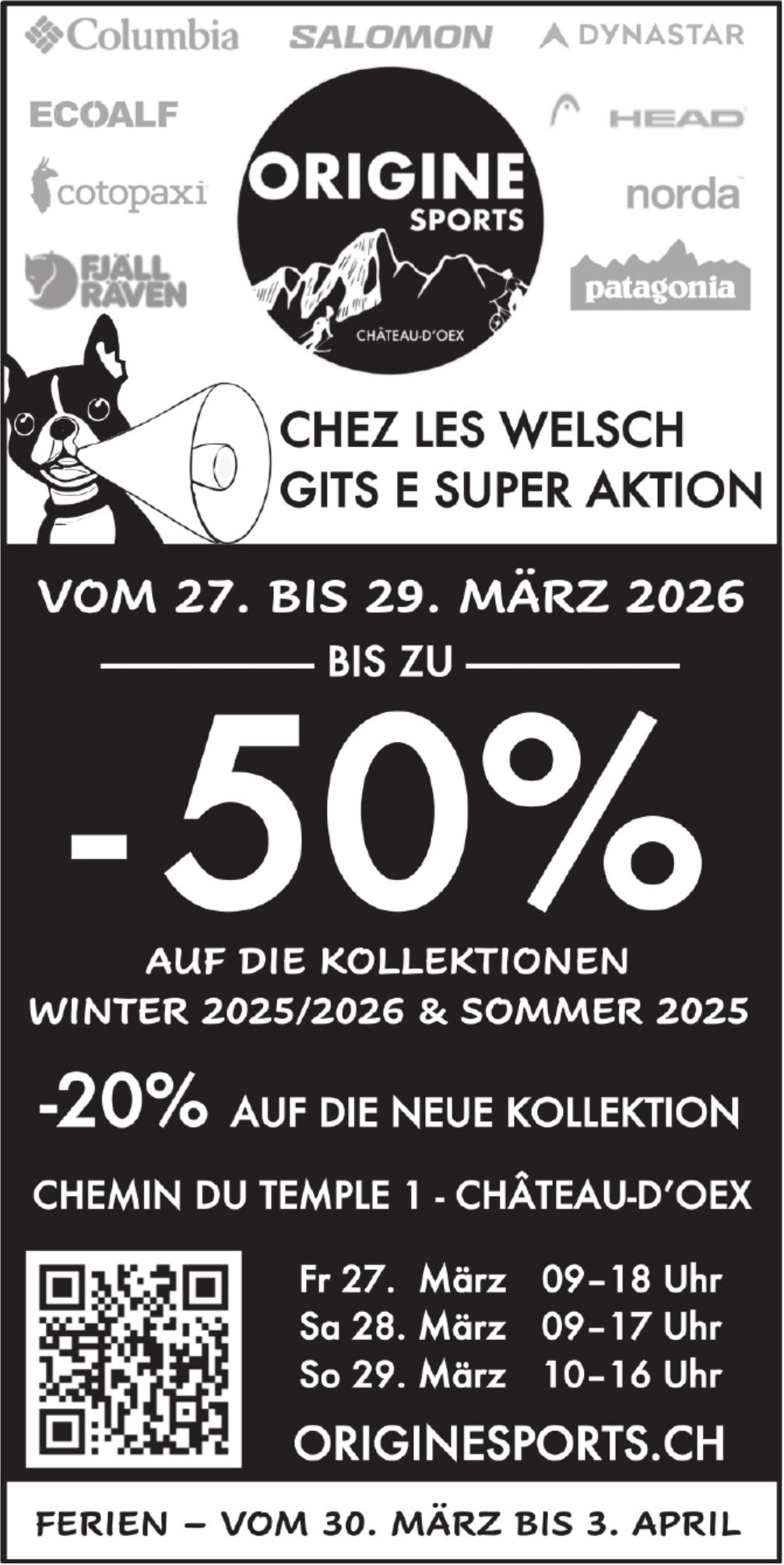 ORIGINE SPORTS, CHEZ LES WELSCH GITS E SUPER AKTION