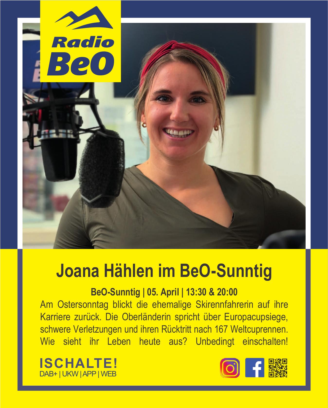 Radio BeO, Joana Hählen im BeO-Sunntig