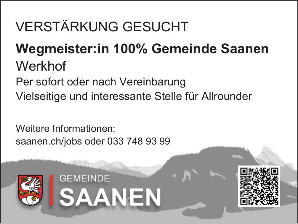 Wegmeister:in 100%, Gemeinde Saanen, gesucht