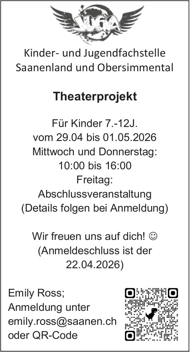Theaterprojekt, 29. April - 1. Mai