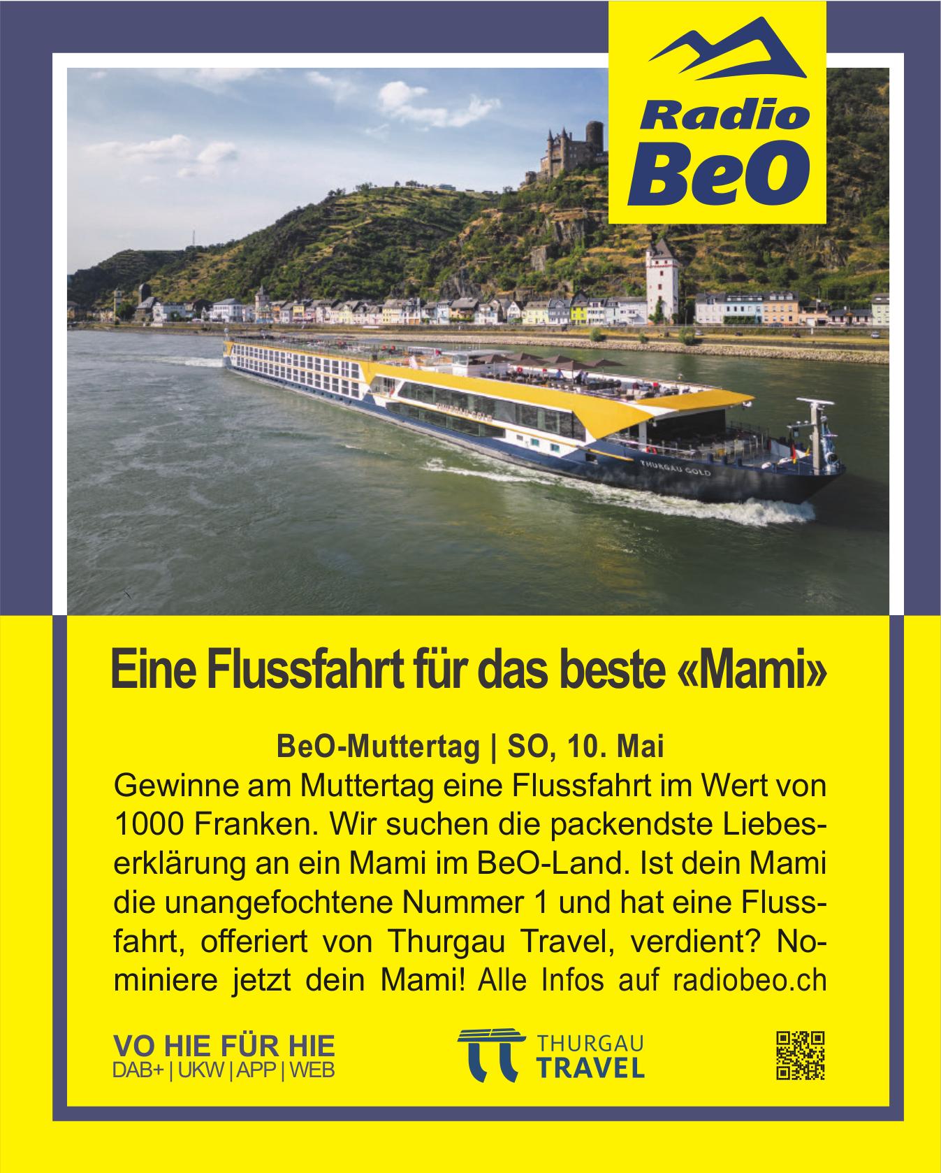 Radio BeO, Eine Flussfahrt für das beste «Mami»