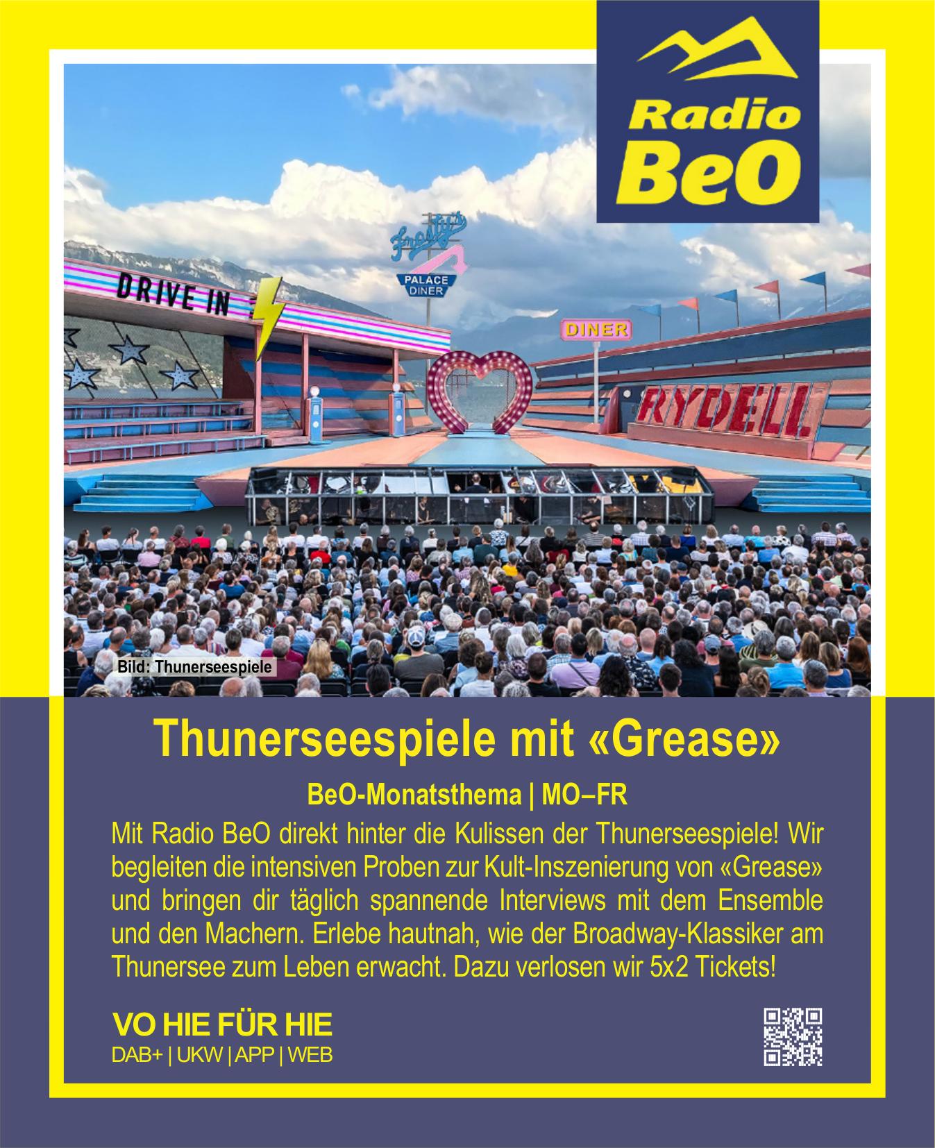 Radio BeO, Thunerseespiele mit «Grease»