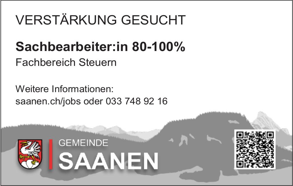 Sachbearbeiter:in 80-100%, GEMEINDE SAANEN, Gesucht