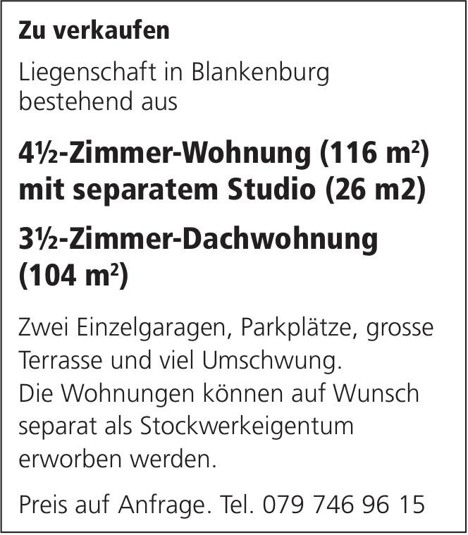 Liegenschaft in Blankenburg, 4½-Zimmer-Wohnung, zu verkaufen