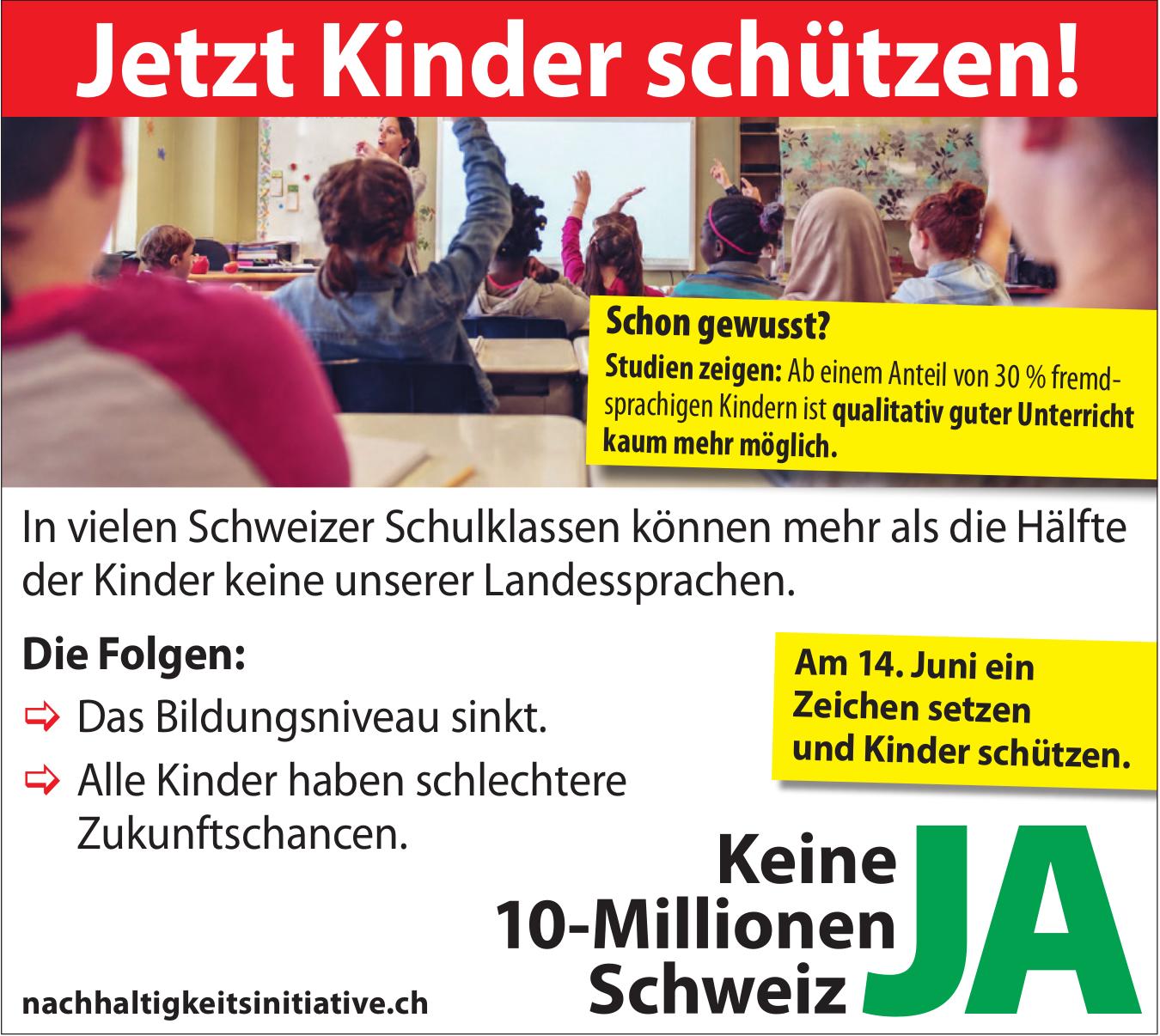 Nachhaltigkeitsinitiative, Jetzt Kinder schützen!