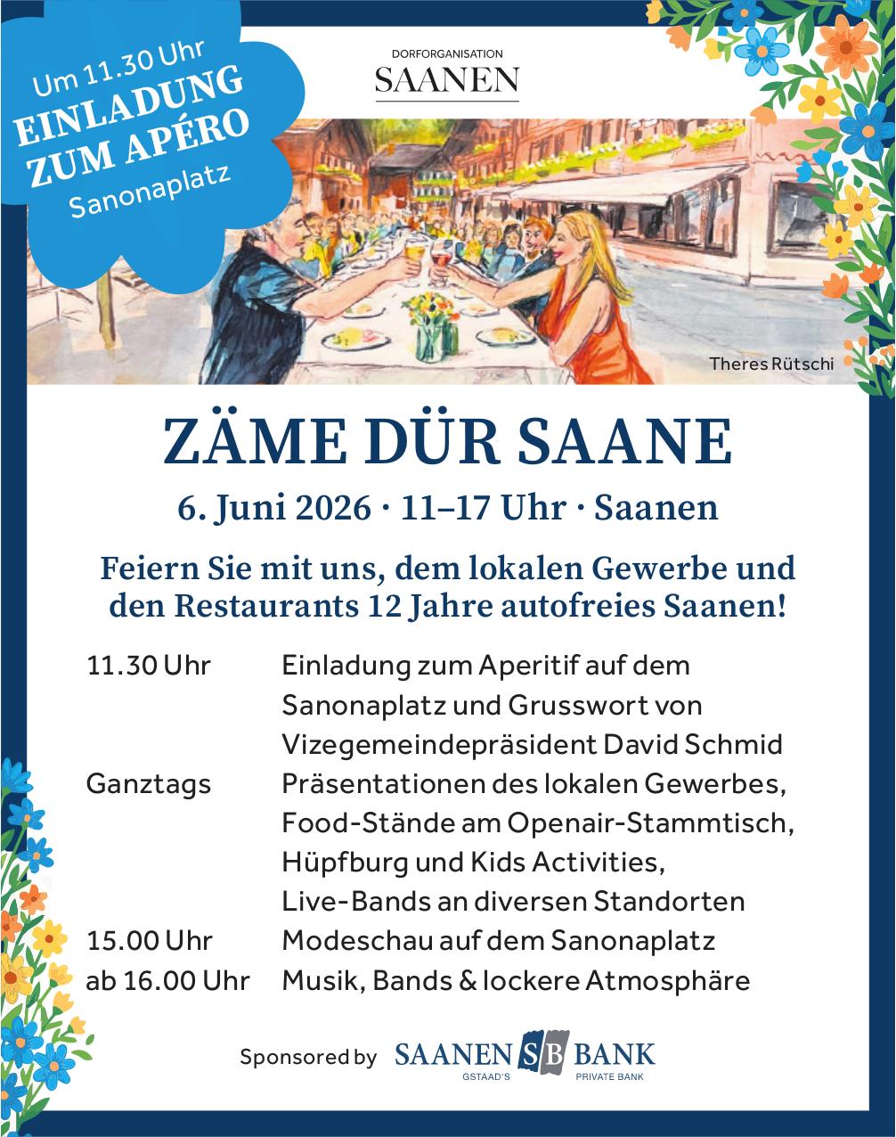 ZÄME DÜR SAANE, 6. Juni, Sanonaplatz