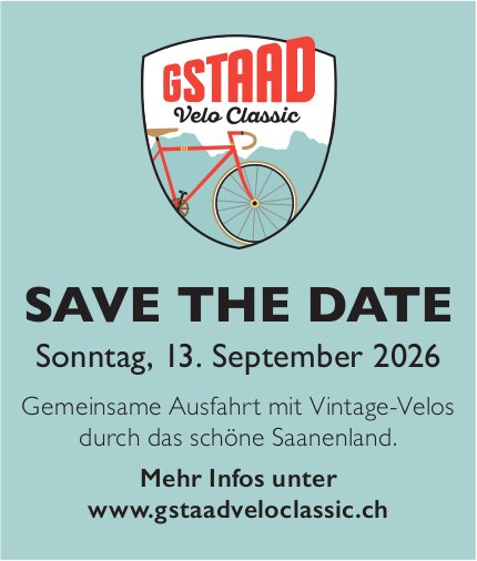 SAVE THE DATE, 13. September