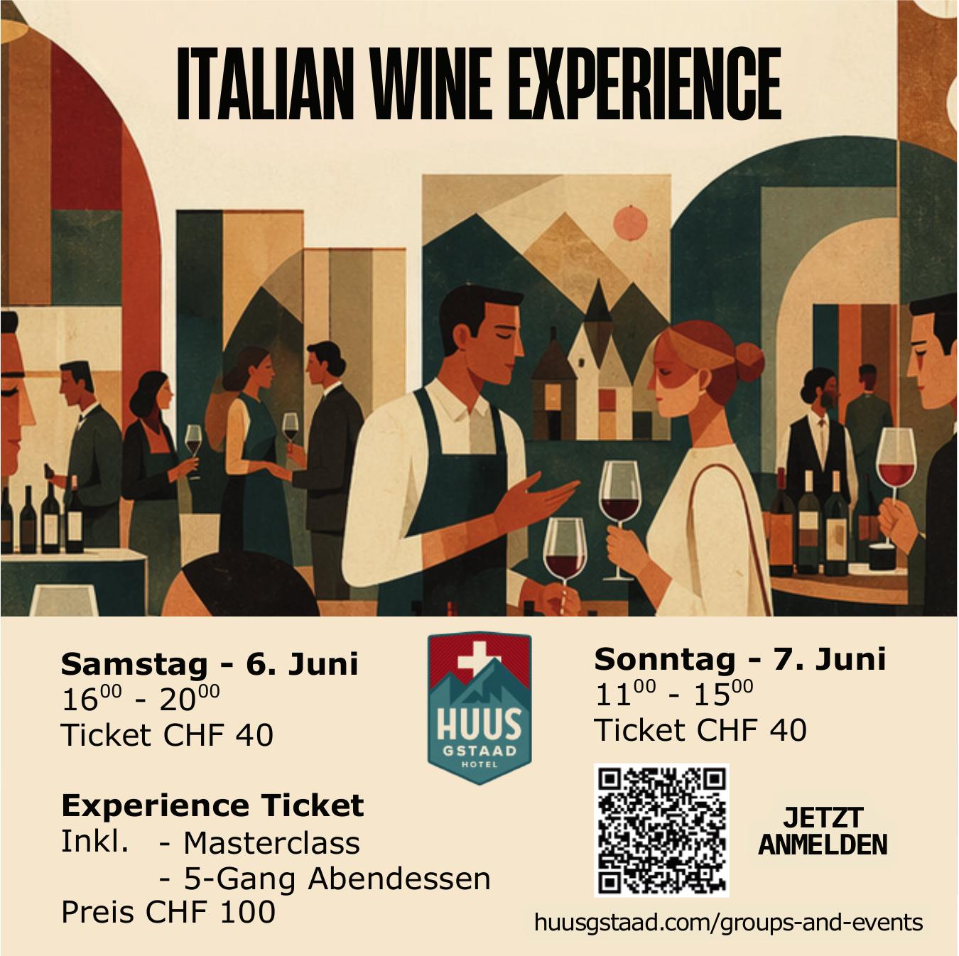 ITALIAN WINE EXPERIENCE, 6. - 7. Juni