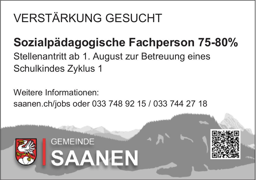 Sozialpädagogische Fachperson 75-80%, GEMEINDE SAANEN, Gesucht