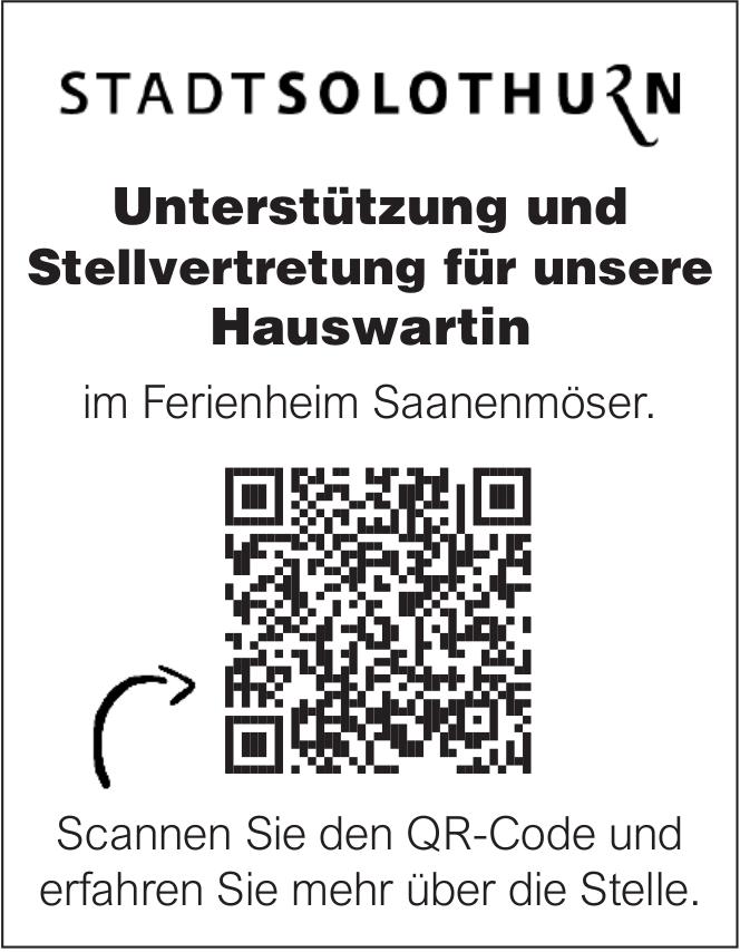 Unterstützung und Stellvertretung für unsere Hauswartin, Stadt Solothurn, zu vergeben