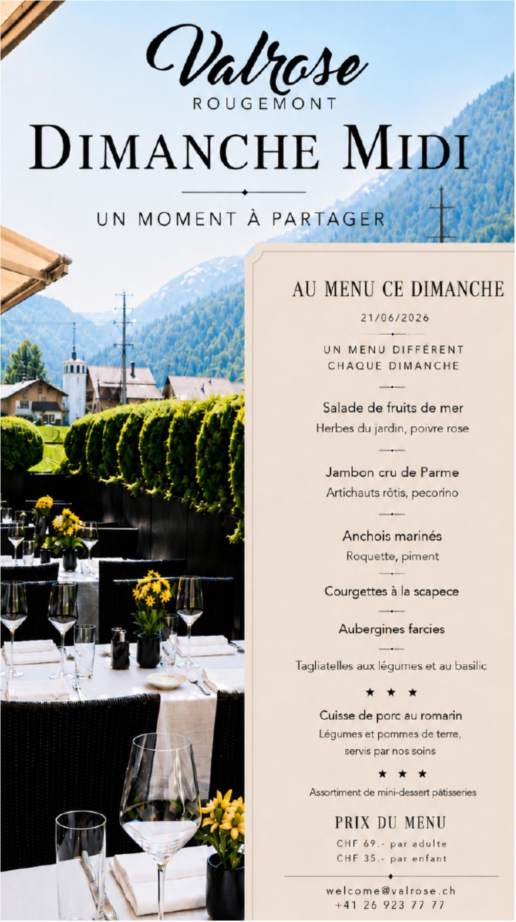 Dimanche Midi, 21. Juni