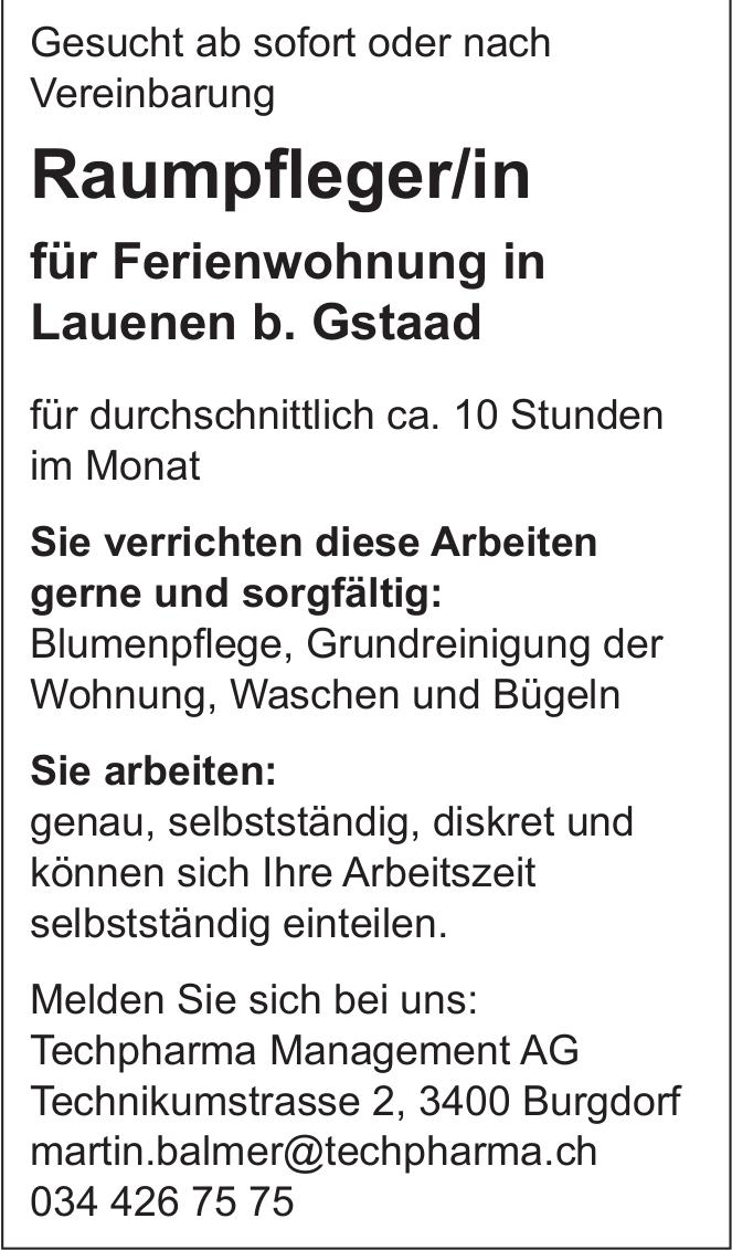 Raumpfleger/in, Techpharma Management AG, Burgdorf, Gesucht