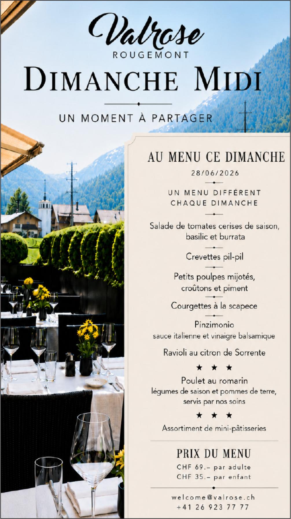 Dimanche Midi, 28. Juni