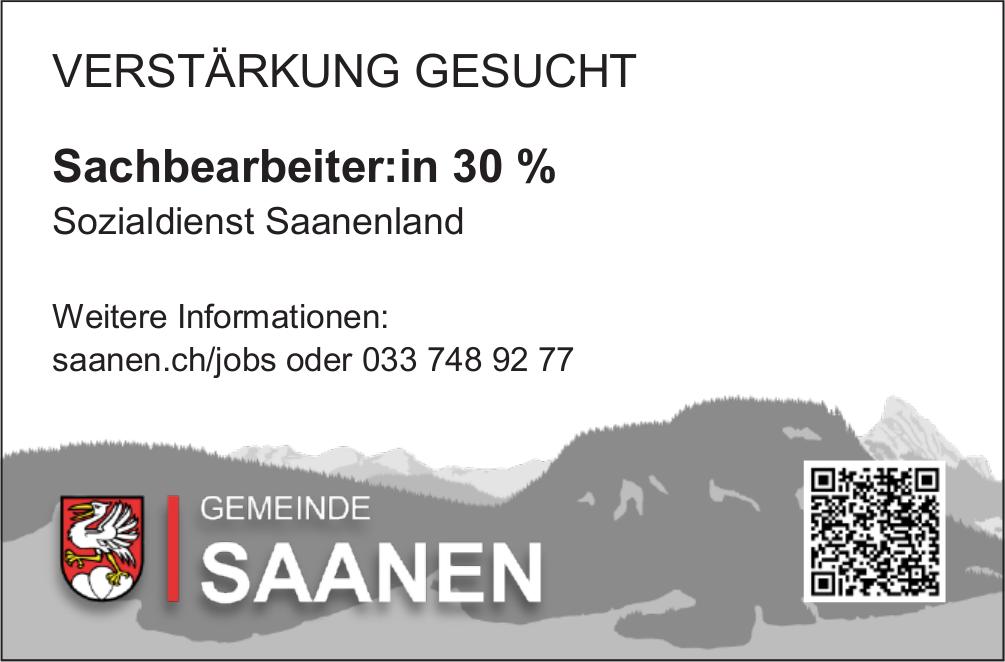 Sachbearbeiter:in 30 %, Gemeinde Saanen, Gesucht
