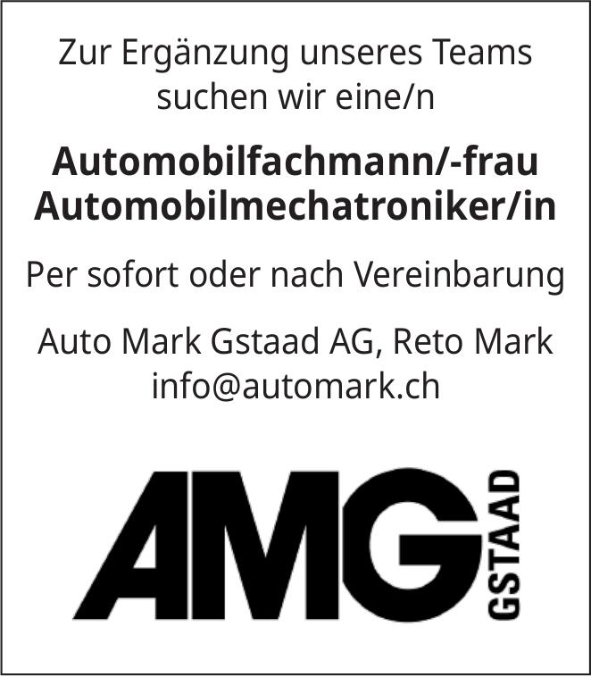 Automobilfachmann/-frau Automobilmechatroniker/in, Auto Mark Gstaad AG, Gesucht