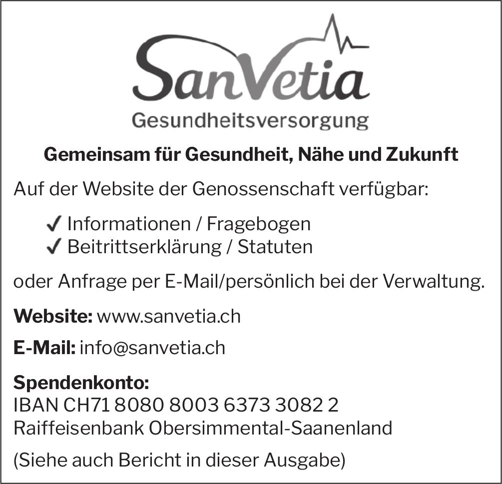 SanVetia, Gemeinsam für Gesundheit, Nähe und Zukunft