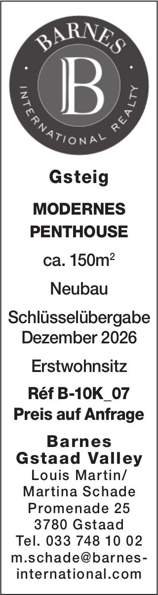 MODERNES PENTHOUSE, Gstaad