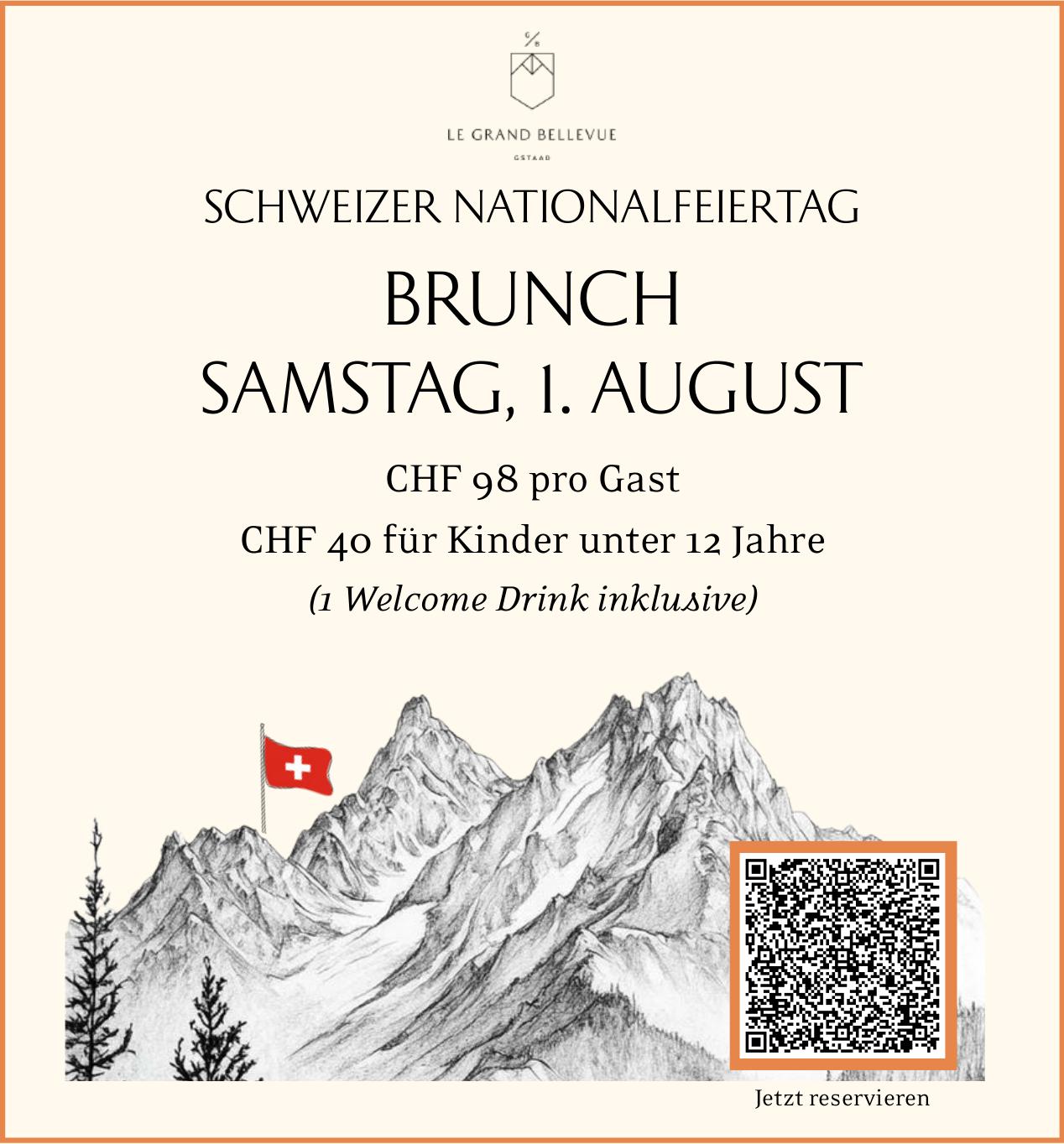 SCHWEIZER NATIONALFEIERTAG BRUNCH, 1. August