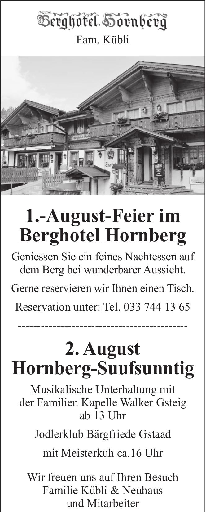 Feier im Berghotel Hornberg, 1. - 2. August
