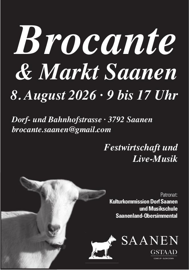 Brocante & Markt Saanen, 8. August