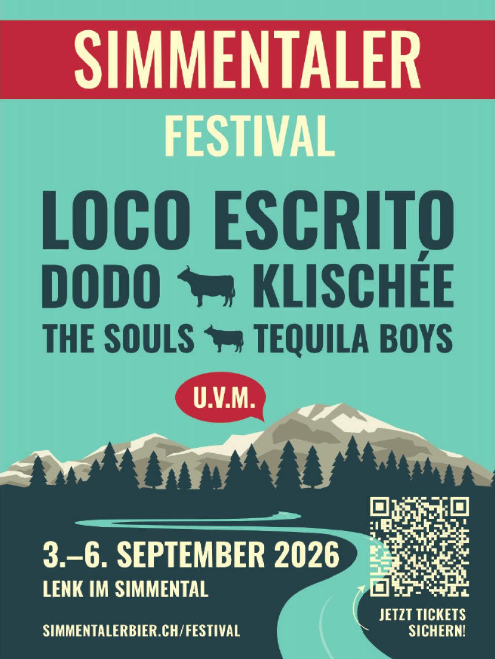 LOCO ESCRITO – SIMMENTALER FESTIVAL, 3. - 6. September, LENK IM SIMMENTAL