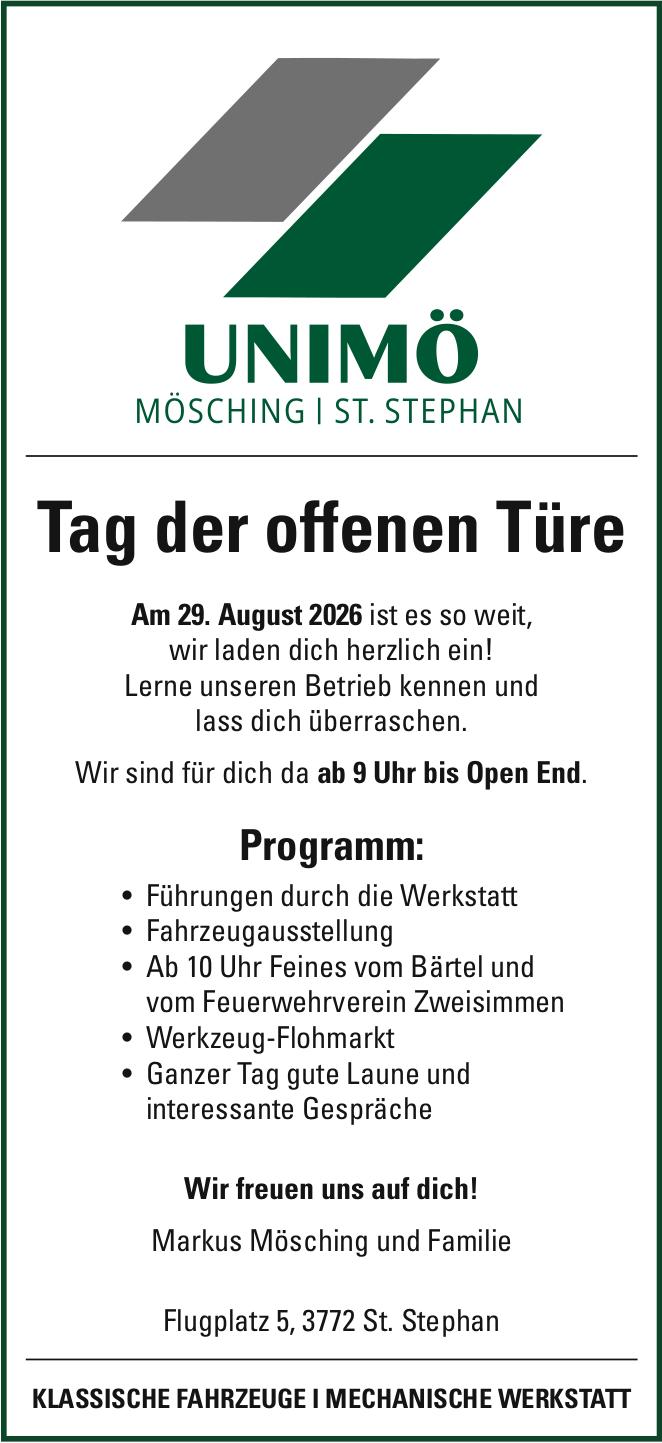 Tag der offenen Türe, 29. August, St. Stephan