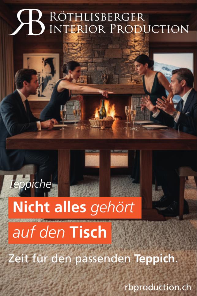 Röthlisberger Interior Production, Zeit für den passenden Teppich.